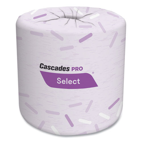 Image of Cascades PRO B211 Select Standard Bath Tissue, Septic Safe, 2-Ply, White, 500 Sheets/Roll,  80 Rolls/Carton