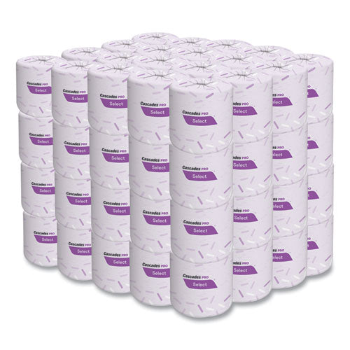 Image of Cascades PRO B211 Select Standard Bath Tissue, Septic Safe, 2-Ply, White, 500 Sheets/Roll,  80 Rolls/Carton