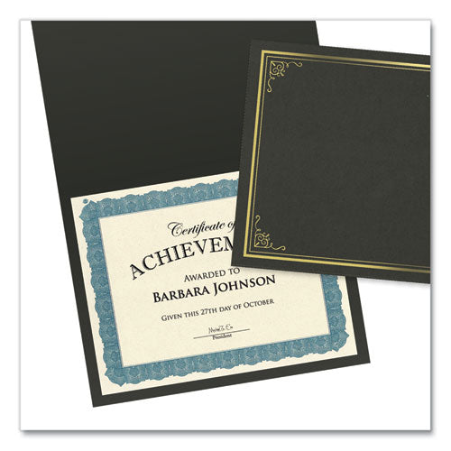 Image of Geographics® 49014 Award Certificates, 8.5 x 11, Natural with Blue Braided Border, 15/Pack