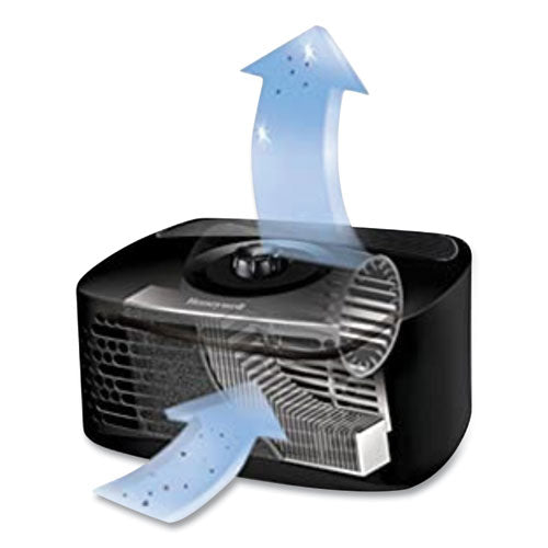 Image of Honeywell HPA020B True HEPA Tabletop Air Purifier, 90 sq ft Room Capacity, Black