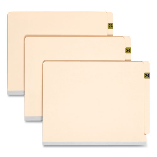 Image of Smead 68324 Yearly End Tab File Folder Labels, 2024, Gold, 500/Roll