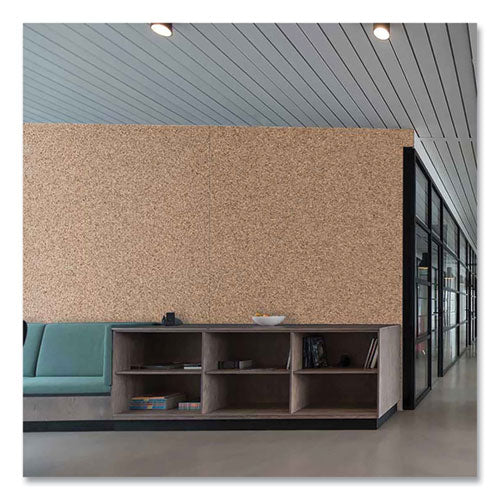 Image of Ghent 14RK412 Natural Cork Roll, 48.5" x 0.25" x 144", Natural Brown