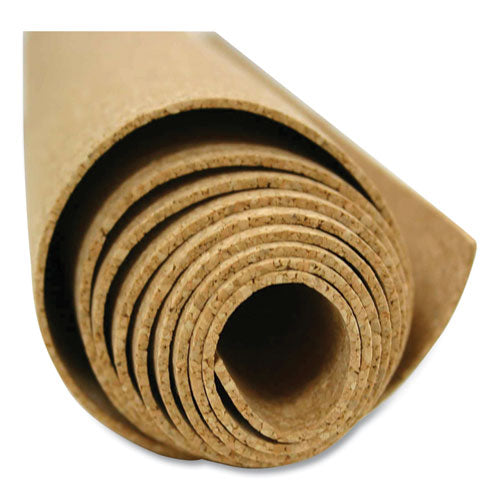 Image of Ghent 14RK412 Natural Cork Roll, 48.5" x 0.25" x 144", Natural Brown