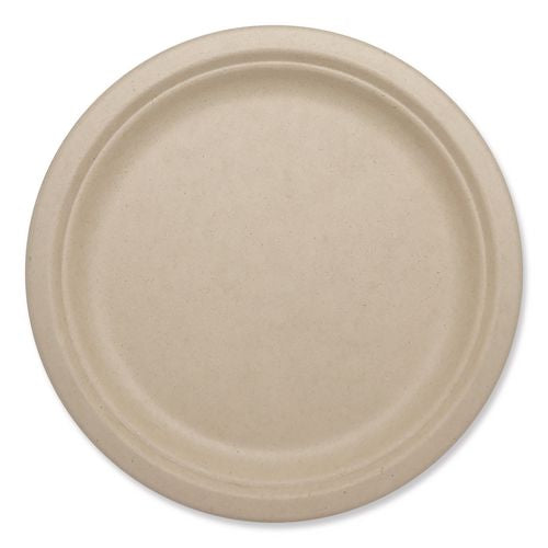 Image of World Centric® Fiber Plates, Paper, 10.1" dia, Natural, 800/Carton