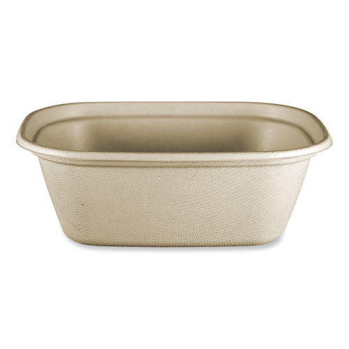 Image of World Centric® CT-SC-U3-LFP Fiber Containers, 48 oz, 8.7 x 6.5 x 3.1, Natural, Paper, 400/Carton