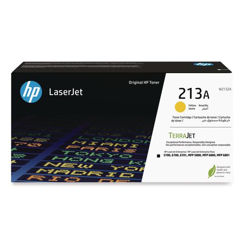 Image of HP W2132A HP 213A (W2132A) Yellow Original LaserJet Toner Cartridge