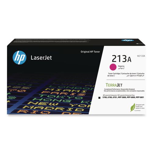 Image of HP W2133A HP 213A (W2133A) Magenta Original LaserJet Toner Cartridge