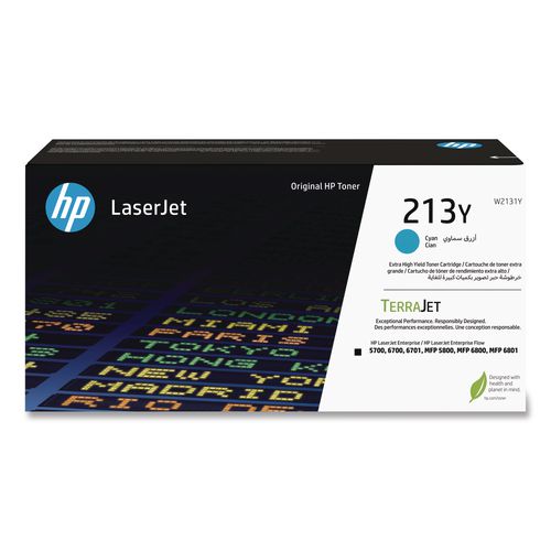 Image of HP W2131Y HP 213Y (W2131Y) Extra High-Yield Cyan Original LaserJet Toner Cartridge