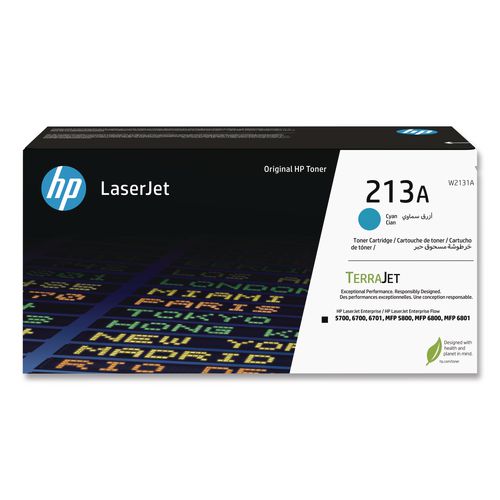 Image of HP W2131A HP 213A (W2131A) Cyan Original LaserJet Toner Cartridge