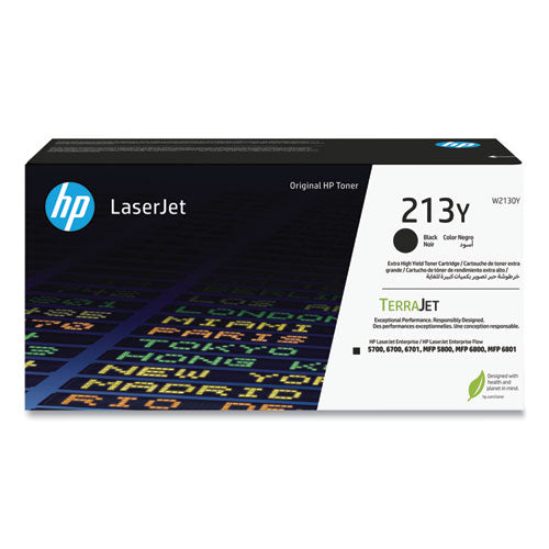 Image of HP W2130Y HP 213Y (W2130Y) Extra High-Yield Black Original LaserJet Toner Cartridge
