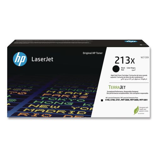 Image of HP W2130X HP 213X (W2130X) High-Yield Black Original LaserJet Toner Cartridge