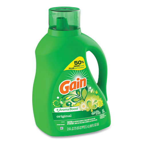 Image of Gain® 80745070 Liquid Laundry Detergent, Gain Original Scent, 88 oz Pour Bottle, 4/Carton