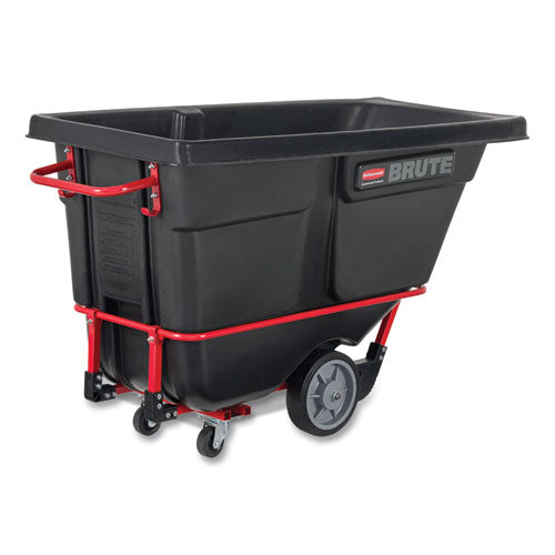 Image of Rubbermaid® Commercial FG131500BLA 1 cu yd BRUTE Rotomolded Tilt Truck, 1,250 lb Capacity, Black