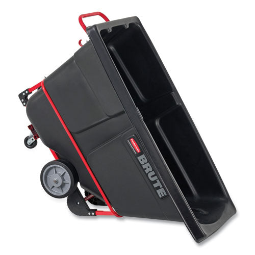 Image of Rubbermaid® Commercial FG131500BLA 1 cu yd BRUTE Rotomolded Tilt Truck, 1,250 lb Capacity, Black
