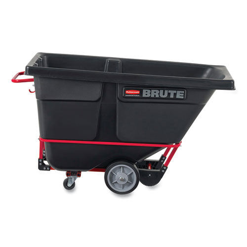 Image of Rubbermaid® Commercial FG131500BLA 1 cu yd BRUTE Rotomolded Tilt Truck, 1,250 lb Capacity, Black