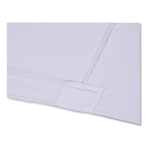 Image of Iceberg 16523 iGear Fabric Table Cover, Polyester/Spandex, 30" x 72", White
