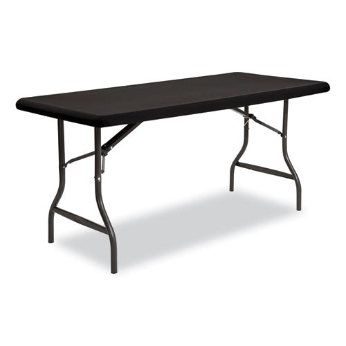 Image of Iceberg 16631 iGear Fabric Table Top Cap Cover, Polyester/Spandex, 30" x 96", Black