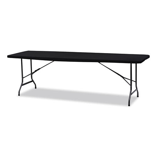 Image of Iceberg 16631 iGear Fabric Table Top Cap Cover, Polyester/Spandex, 30" x 96", Black