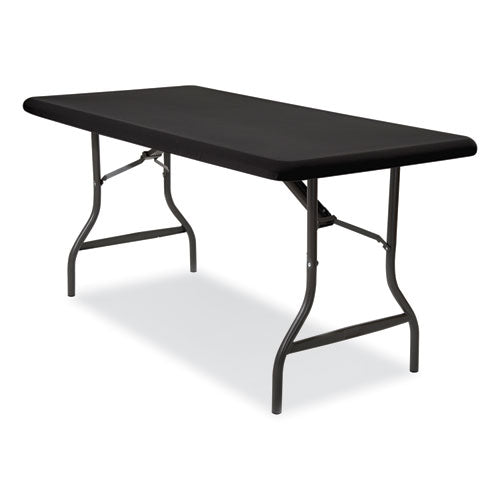Image of Iceberg 16631 iGear Fabric Table Top Cap Cover, Polyester/Spandex, 30" x 96", Black