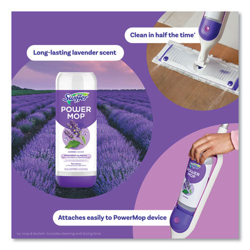 Image of SwifferÂ® PowerMop Refill Cleaning Solution, Lavender Scent, 25.3 oz Refill Bottle, 6/Carton
