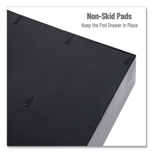 Image of Mind Reader TRY6PC-BLK Two-Tier Six-Drawer Single Serve Coffee Pod Drawer, 14 x 12.25 x 4.75, Black