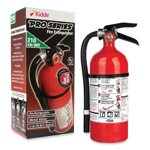 Image of Kidde 21033044 Pro 210 Fire Extinguisher, 2-A:10-B:C