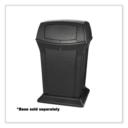 Image of Rubbermaid® Commercial FG917188BLA Ranger Fire-Safe Container, 45 gal, Structural Foam, Black