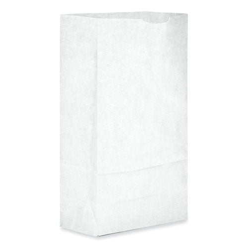 Image of Ross & Wallace Paper Products 120306500PK/BL Grocery Paper Bags, 6# Size, 35# Basis Weight, 5.88" x 3.63" x 11", White, 500/Bundle