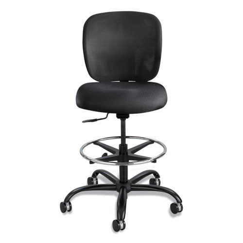 Image of Safco® 3394BV Vue Heavy-Duty Extended-Height Stool, Supports Up To 350 Lb, 23" To 32.5" Seat Height, Black Vinyl Seat, Black Base