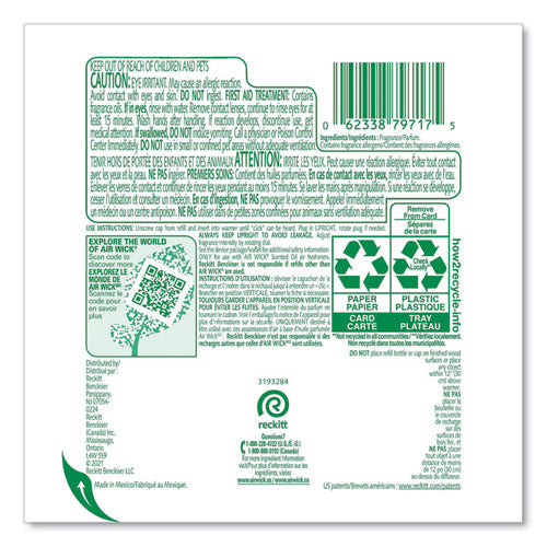 Image of Air Wick® 62338-79717 Scented Oil Refill, Fresh Waters, 0.67 Oz, 2/pack