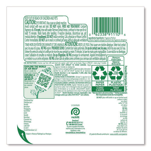 Image of Air Wick® 62338-91110 Scented Oil Refills, Paradise Retreat, 0.67 oz, 2/Pack