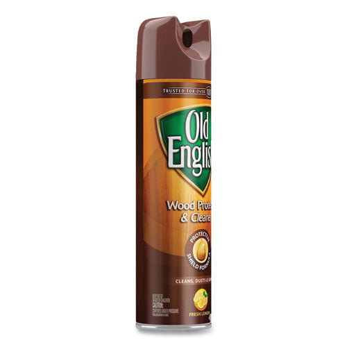 Image of OLD ENGLISH® 62338-74035 Furniture Polish, Fresh Lemon Scent, 12.5 Oz Aerosol Spray, 12/carton