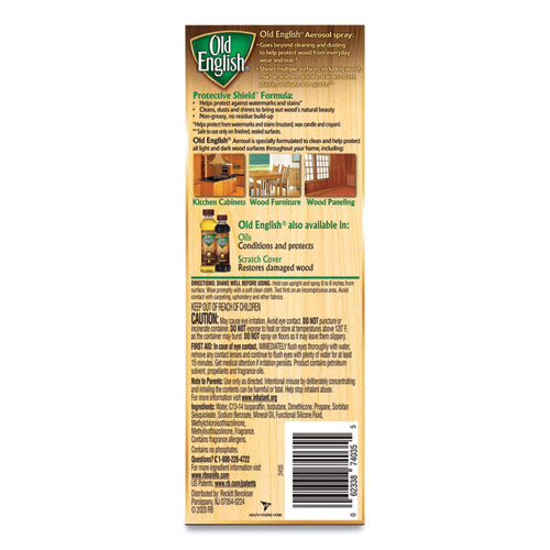 Image of OLD ENGLISH® 62338-74035 Furniture Polish, Fresh Lemon Scent, 12.5 Oz Aerosol Spray