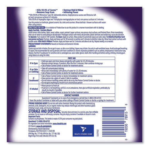 Image of LYSOLÂ® Brand Mold And Mildew Remover With Bleach, 32 Oz Spray Bottle, 12/carton