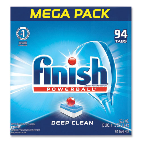 Image of FINISH® 51700-97330 Powerball Dishwasher Tabs, Fresh Scent, 94/Box
