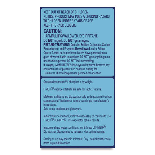 Image of FINISH® 51700-97330 Powerball Dishwasher Tabs, Fresh Scent, 94/Box, 4 Boxes/Carton
