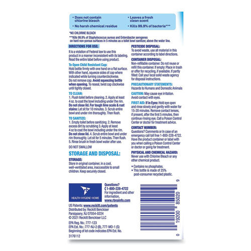 Image of LYSOL® Brand 19200-98011 Toilet Bowl Cleaner With Hydrogen Peroxide, Ocean Fresh Scent, 24 Oz, 9/carton