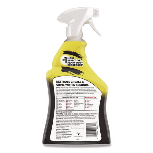 Image of EASY-OFF® 62338-99624 Heavy Duty Cleaner Degreaser, 32 Oz Spray Bottle, 6/carton