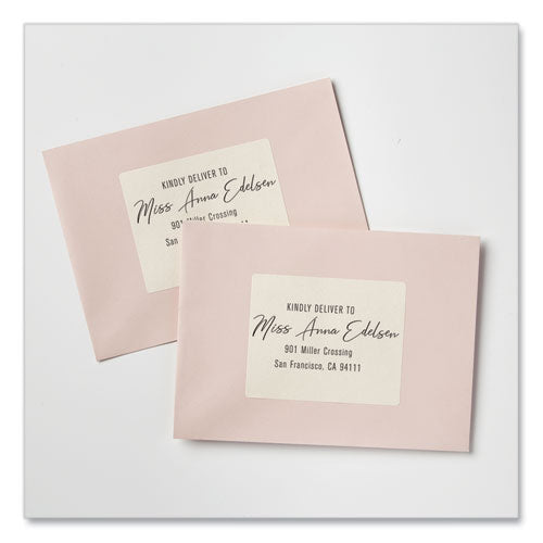 Image of Avery® 22823 Rectangle Labels, Inkjet/laser Printers, 3 X 3.75, Pearl Ivory, 6/sheet, 8 Sheets/box