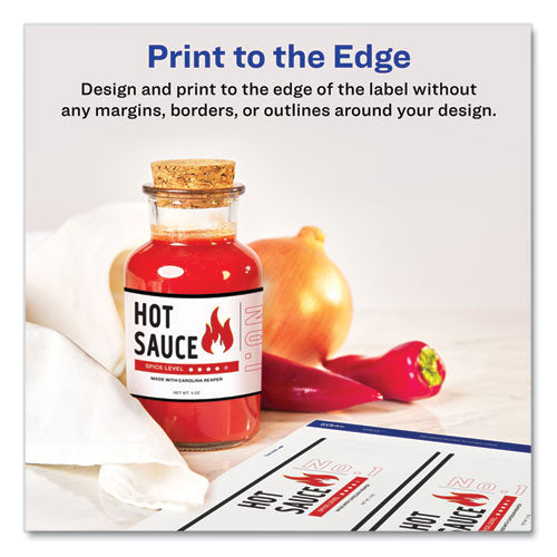 Image of Avery® 22835 Durable Water-Resistant Wraparound Labels w/ Sure Feed, 3.25 x 7.75, 16/PK