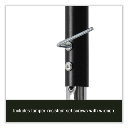 Image of Correll® A4872DEKID80TP09954PK Markerboard Activity Table, Kidney Shape, 72" x 48" x 19" to 29", White Top, Black Legs, 4/Pallet