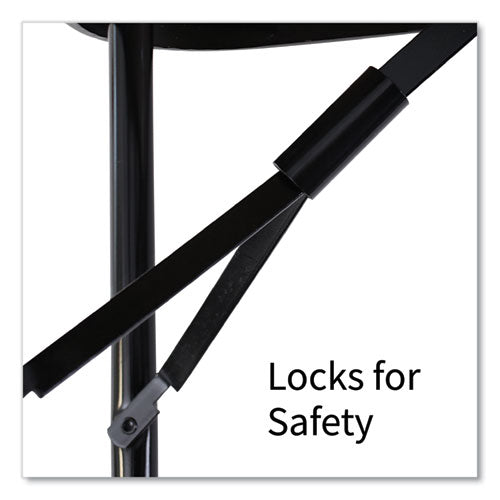 Image of Correll® RA2448-25-09-4PK Adjustable Folding Table, Rectangular, 48" x 24" x 22" to 32", Red Top, Black Legs, 4/Pallet