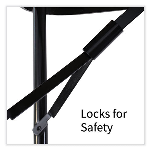 Image of Correll® RA2448-27-09-4PK Adjustable Folding Table, Rectangular, 48" x 24" x 22" to 32", Blue Top, Black Legs, 4/Pallet