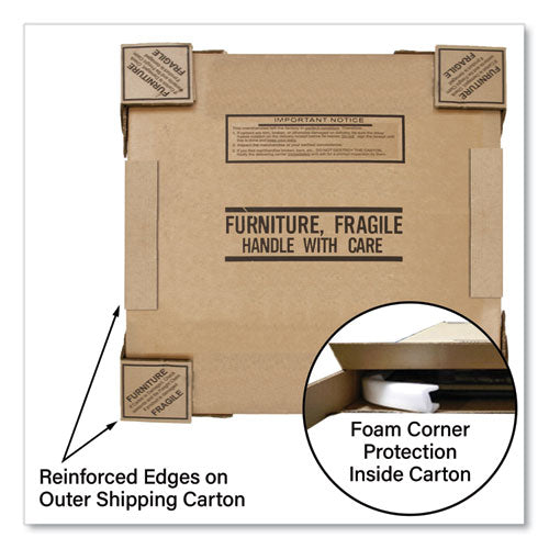 Image of Correll® A60DERND80TP09954PK Markerboard Activity Tables, Round, 60" x 19" to 29", White Top, Black/Silver Legs, 4/Pallet