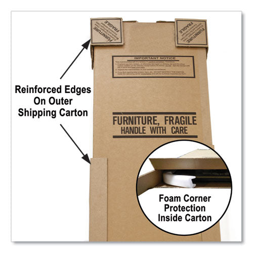 Image of Correll® A2448TFREC06TP0995K4PK Adjustable Activity Table, Rectangular, 48" x 24" x 19" to 29", Medium Oak Top, Black Legs, 4/Pallet