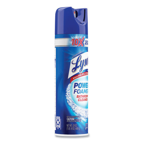 Image of LYSOL® Brand 19200-02569 Power Foam Bathroom Cleaner, 24 Oz Aerosol Spray, 12/carton