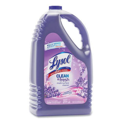 Image of LYSOL® Brand 36241-88786 Clean and Fresh Multi-Surface Disinfectant Cleaner, Lavender and Orchid Essence, 144 oz Bottle
