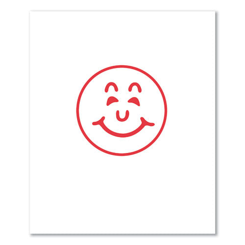 Image of XstamperÂ® Specialty Stamp, Smiley Face, 0.63 dia, Red