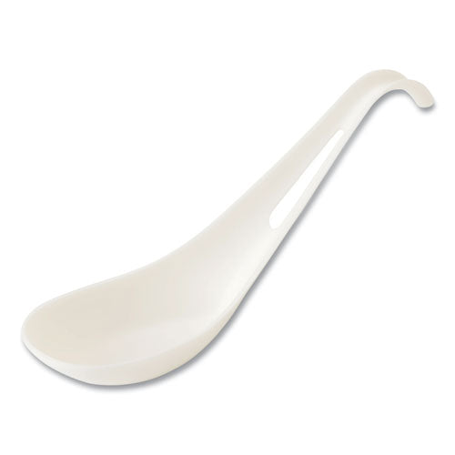 Image of World CentricÂ® TPLA Compostable Cutlery, Asian Soup Spoon, Plastic, White, 500/Carton