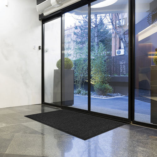 Image of Apache Mills® 76036190230000500 Absorba Select Entry Mat, Rectangular, Pepper/Black Crush-Resistant Needle-Punched Surface, 36" x 60"